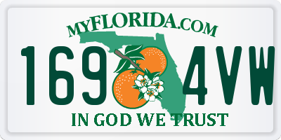 FL license plate 1694VW