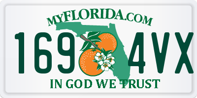 FL license plate 1694VX