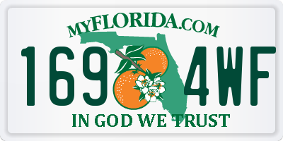 FL license plate 1694WF