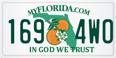 FL license plate 1694WO