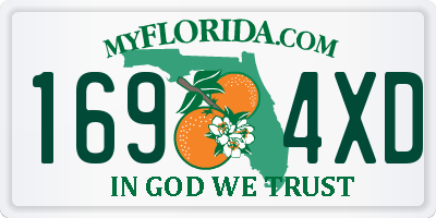 FL license plate 1694XD