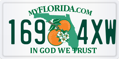 FL license plate 1694XW