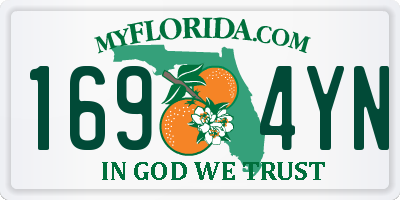 FL license plate 1694YN