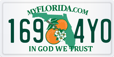 FL license plate 1694YO