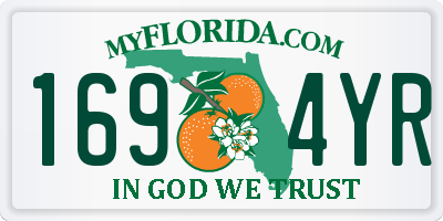 FL license plate 1694YR