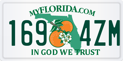 FL license plate 1694ZM
