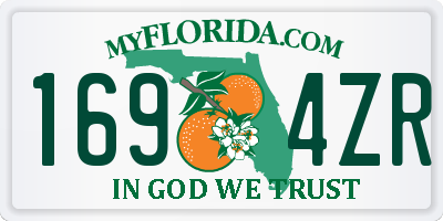 FL license plate 1694ZR