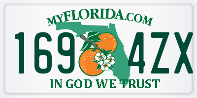 FL license plate 1694ZX