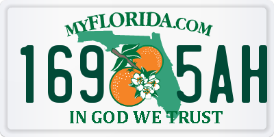 FL license plate 1695AH