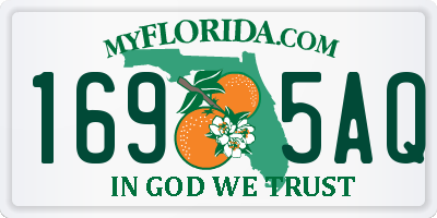 FL license plate 1695AQ