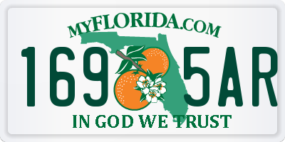 FL license plate 1695AR