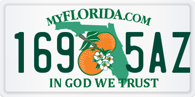 FL license plate 1695AZ