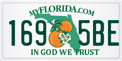 FL license plate 1695BE
