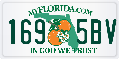 FL license plate 1695BV