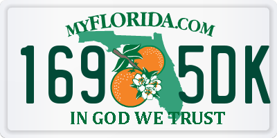 FL license plate 1695DK