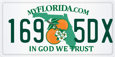 FL license plate 1695DX