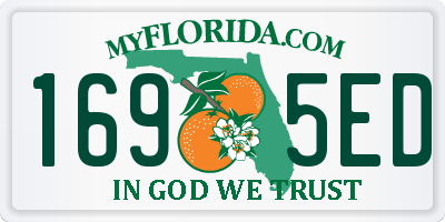 FL license plate 1695ED