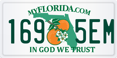 FL license plate 1695EM