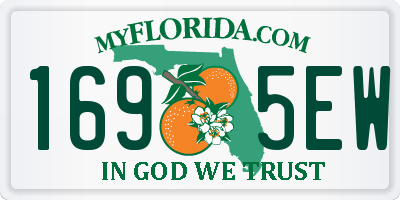 FL license plate 1695EW