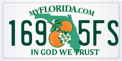 FL license plate 1695FS