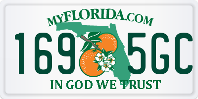 FL license plate 1695GC