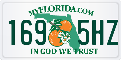 FL license plate 1695HZ