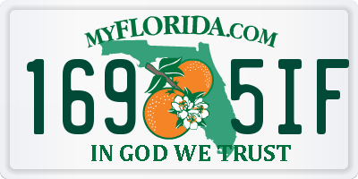 FL license plate 1695IF
