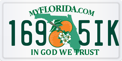 FL license plate 1695IK