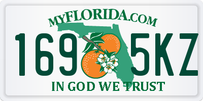 FL license plate 1695KZ