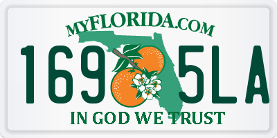 FL license plate 1695LA