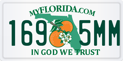 FL license plate 1695MM