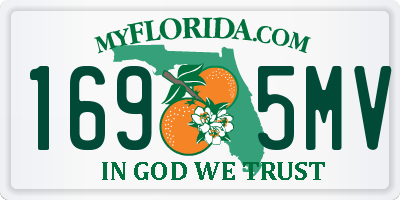 FL license plate 1695MV