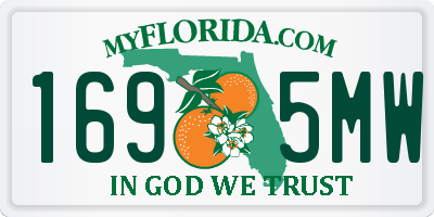 FL license plate 1695MW