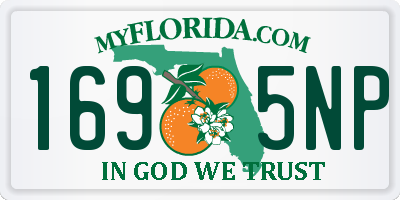 FL license plate 1695NP