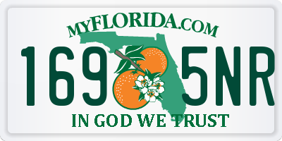 FL license plate 1695NR
