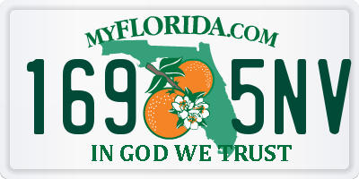 FL license plate 1695NV