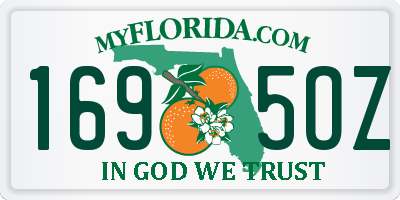 FL license plate 1695OZ