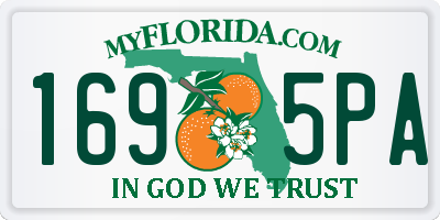 FL license plate 1695PA