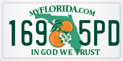 FL license plate 1695PD