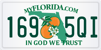 FL license plate 1695QI