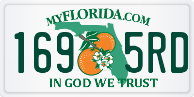 FL license plate 1695RD