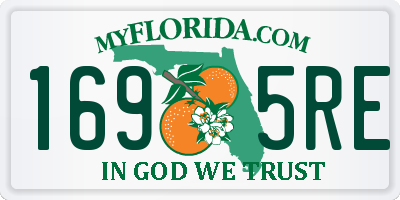 FL license plate 1695RE
