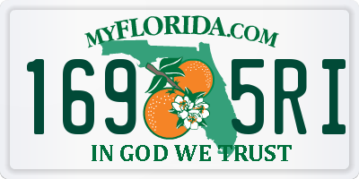 FL license plate 1695RI