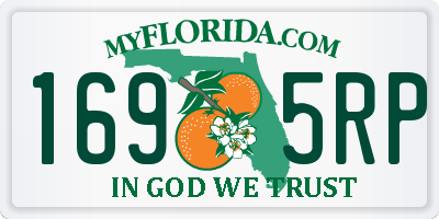 FL license plate 1695RP