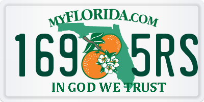 FL license plate 1695RS