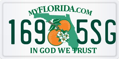 FL license plate 1695SG