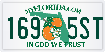 FL license plate 1695ST