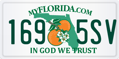FL license plate 1695SV