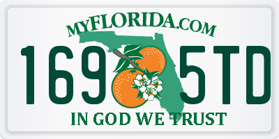 FL license plate 1695TD
