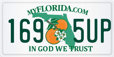 FL license plate 1695UP